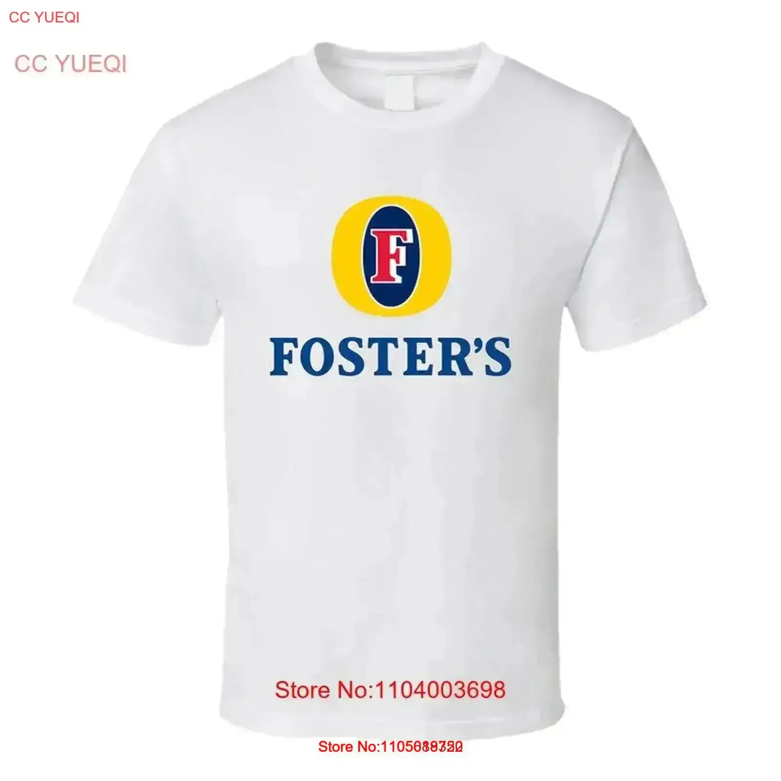 Fosters Beer T Shirt vintage Washed Versatile Top For Everyday Wear Soft Slightly graphic Stretched homme fashion vintage
