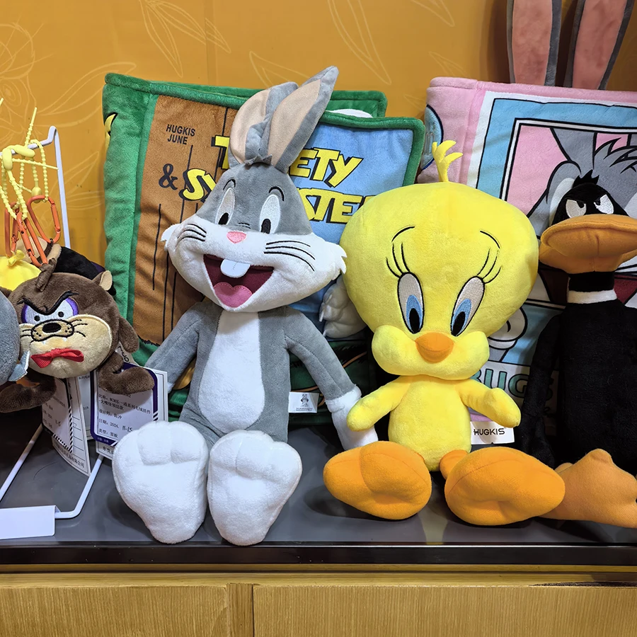 

Classic Looney Tunes Stuffed Animal Doll Toys 42CM Bugs Bunny And 35cm Tweety Plushies Soft Cuddly Style Collectible Characters