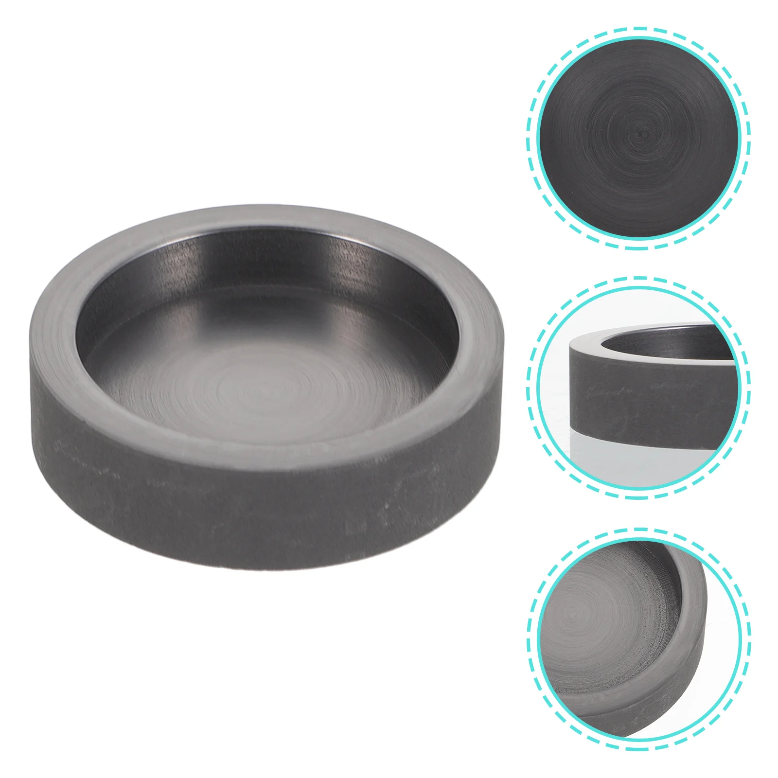 Graphite Tank Round Ingot Mold Gold Lead Melting Smelting Molds for Casting Metal Silver