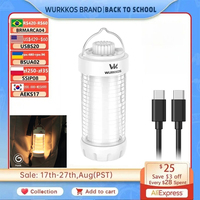 Wurkkos CL01 waterproof Waterproof Power Bank Small Outdoor Lamp Camping Flashlight 550LM Portable Magnetic Lamp 360° RGB Torch