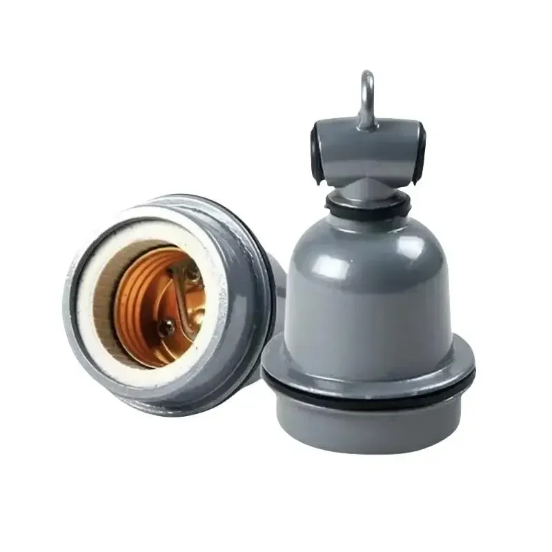 

E27 Heat Lamp Socket, Ceramic Insulation with Screw Plug Adaptor for Industrial Use