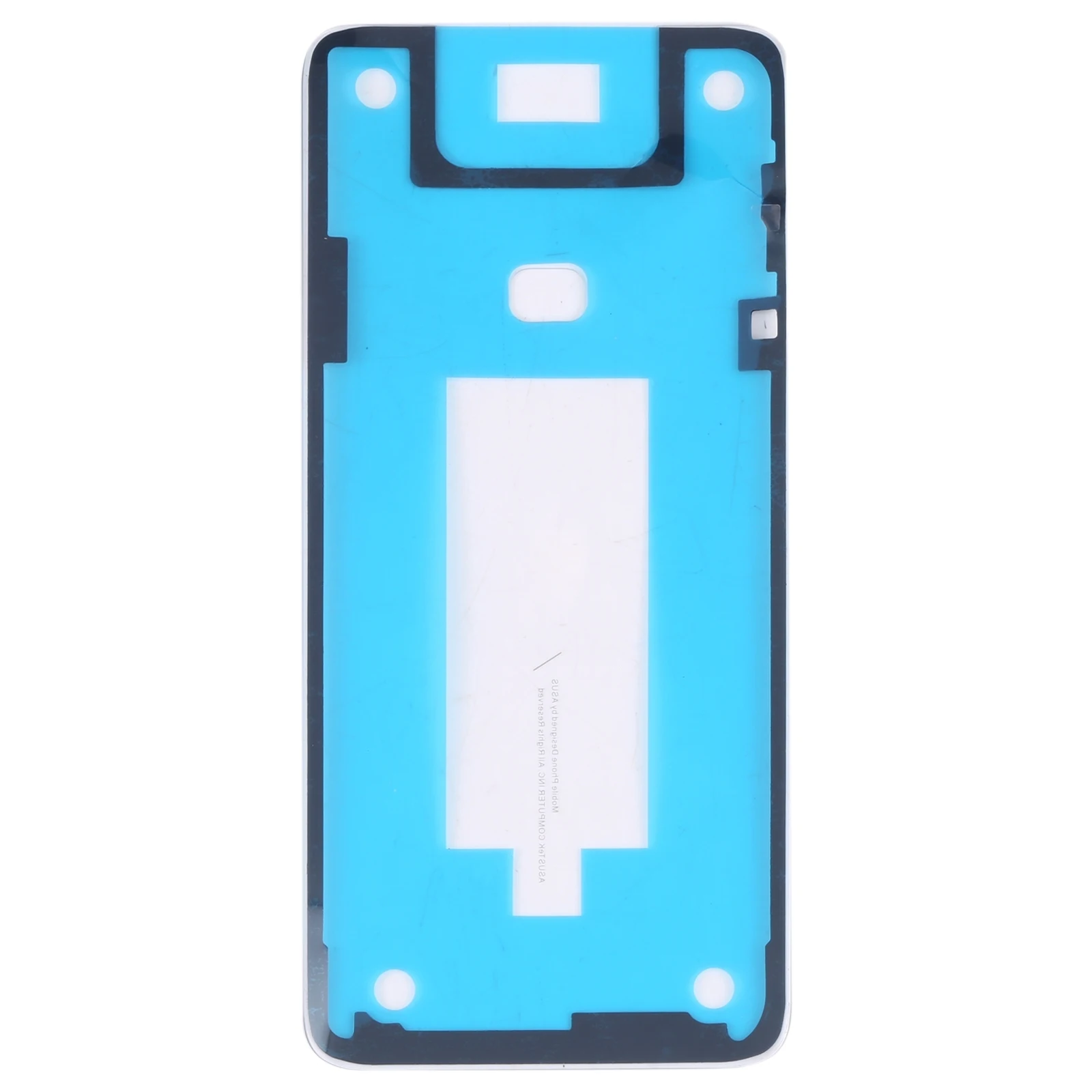 For Asus Zenfone 6 ZS630KL Battery Back Cover with Adhesive Transparent Battery Cover Housing Rear Door Case Phone Lid Shell