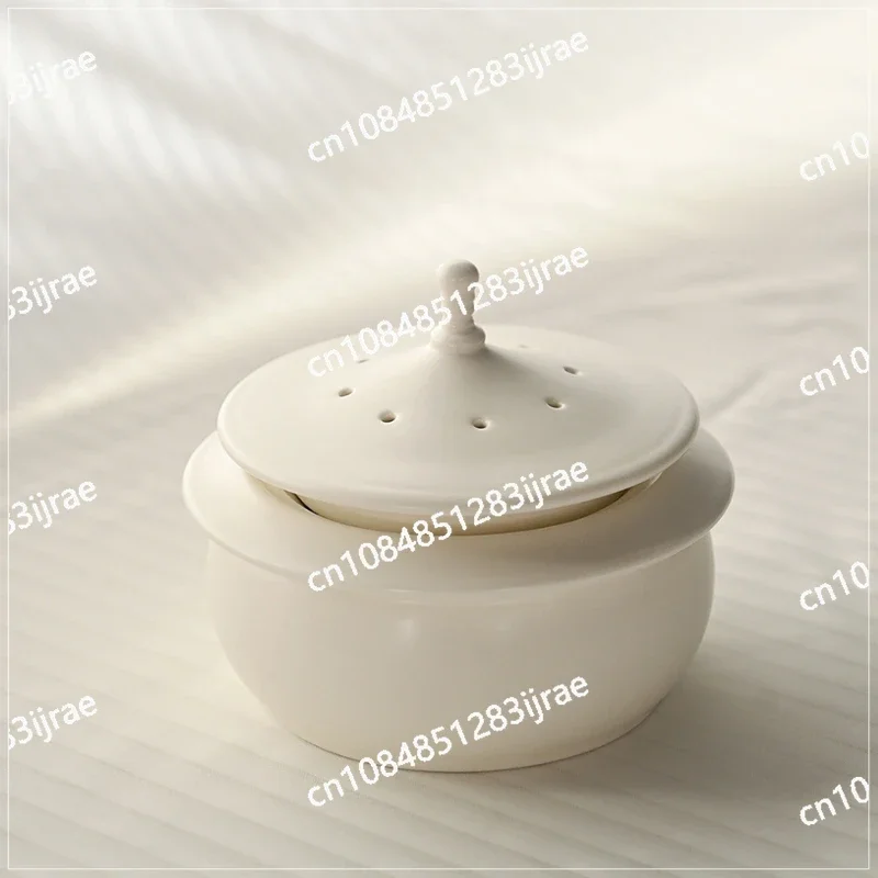 Milk White Ceramic Incense Burner Plate  Burner Tower Incense Burner Retro Zen Fragrance Path Incense Seal Tea Prop