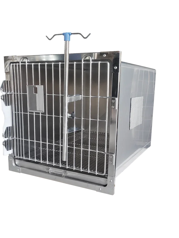 Pet 304 stainless steel dog cage inpatient foster breeding cage pet