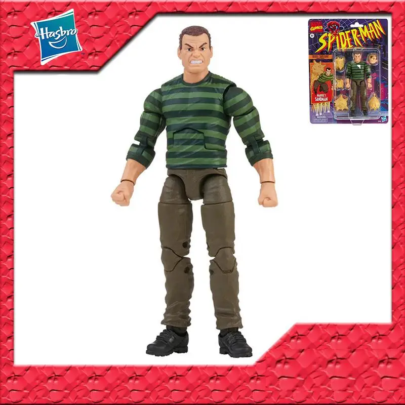 

В наличии Hasbro Marvel Legends SANDMAN 6-дюймовая аниме-фигурка из ПВХ, модели игрушек