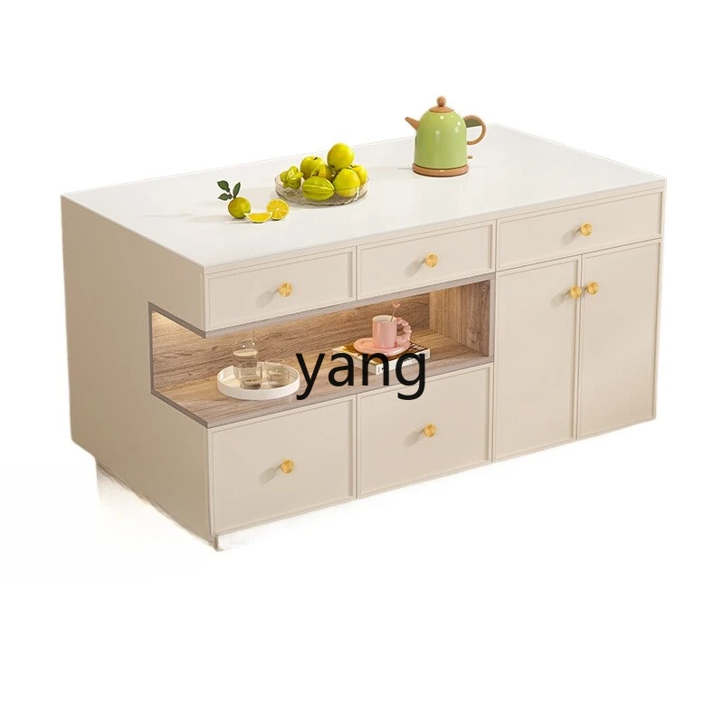 

LH Cream Wind Island Table Integrated Kitchen Slate Nakajima Terrace Tea Table Storage Display Cabinet