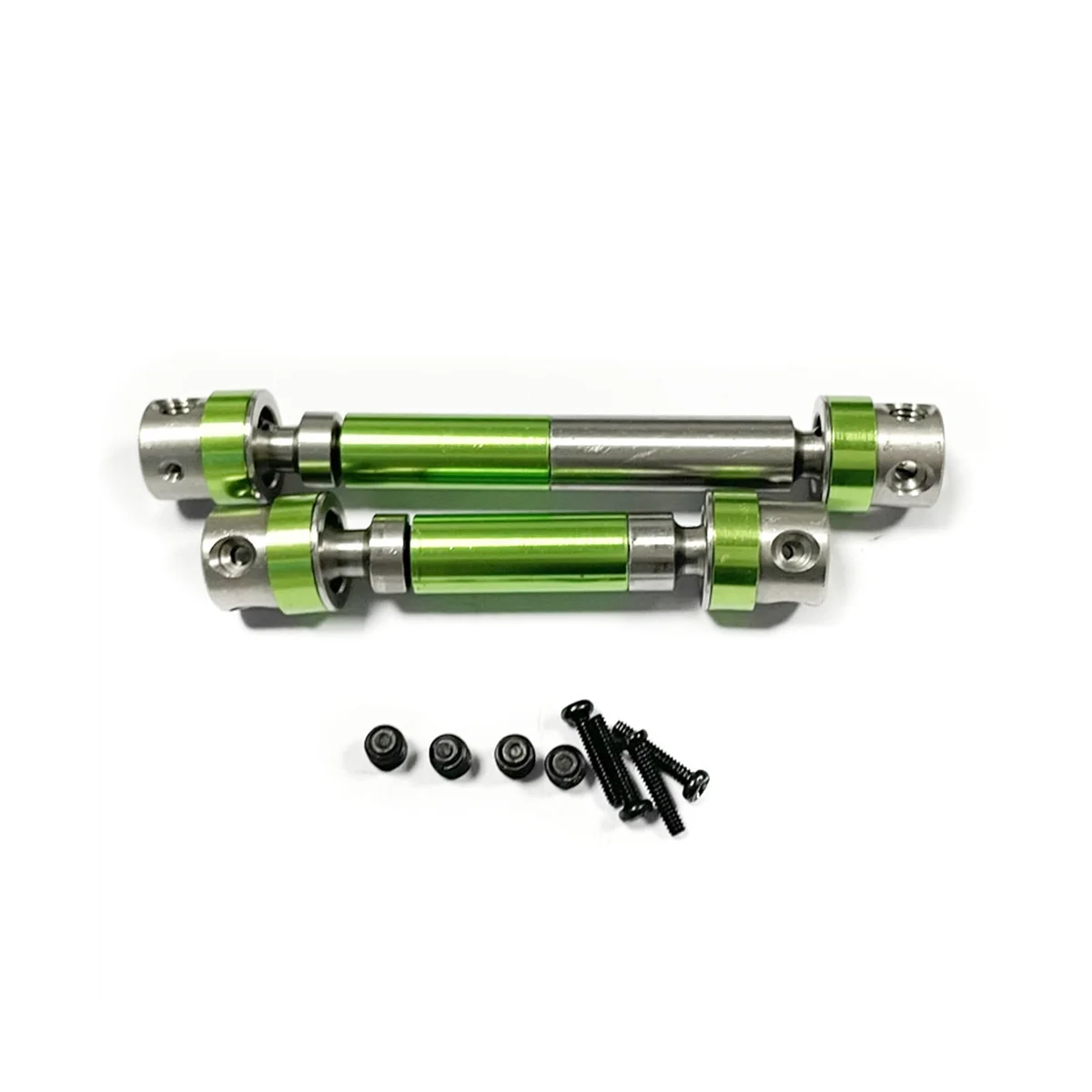 2Pcs Metal Drive Shaft CVD Drive Shaft for Traxxas TRX4M TRX-4M 1/18 RC Crawler Car Upgrade Parts Accessories, green