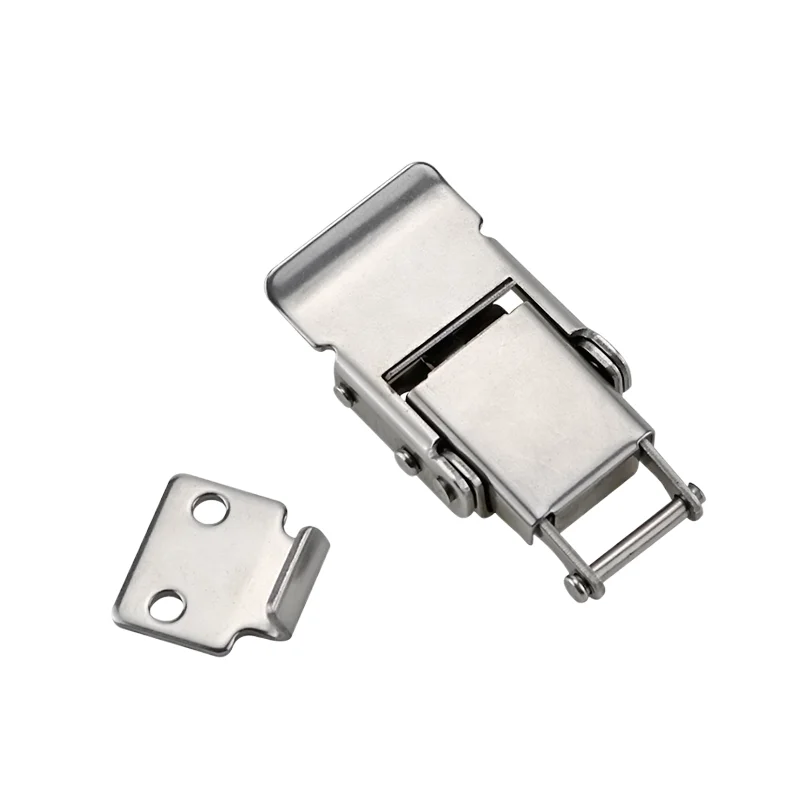 304 Stainless Steel Latch Lock Industrial Equipment Cabinet Door Tensioning Press Lock Toolbox Duckbill Latch