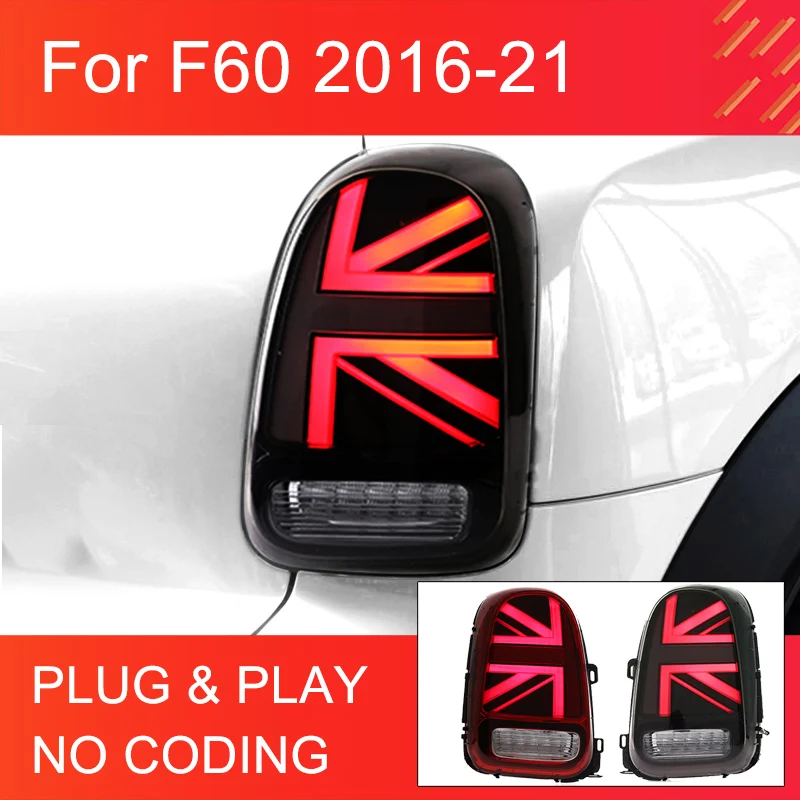 

1 Pair LED Tail Light Assembly for MINI F60 Countryman 2016-2021 Taillights Plug and Play LED Dynamic Turning Rear Tail Lamps