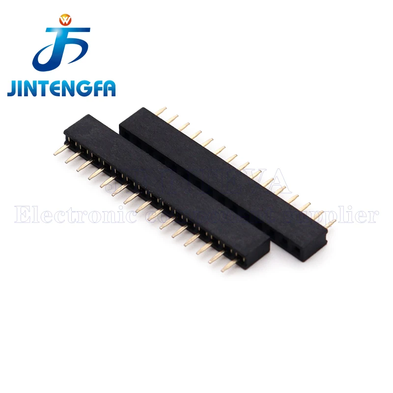 20PCS 2.0mm Black single row Female Header Connector 2P 3P 4P 5P 6P 7P 8P 9P 10P 12P 14P 15P 16P 20P 25P 26P 40Pin PCB JST