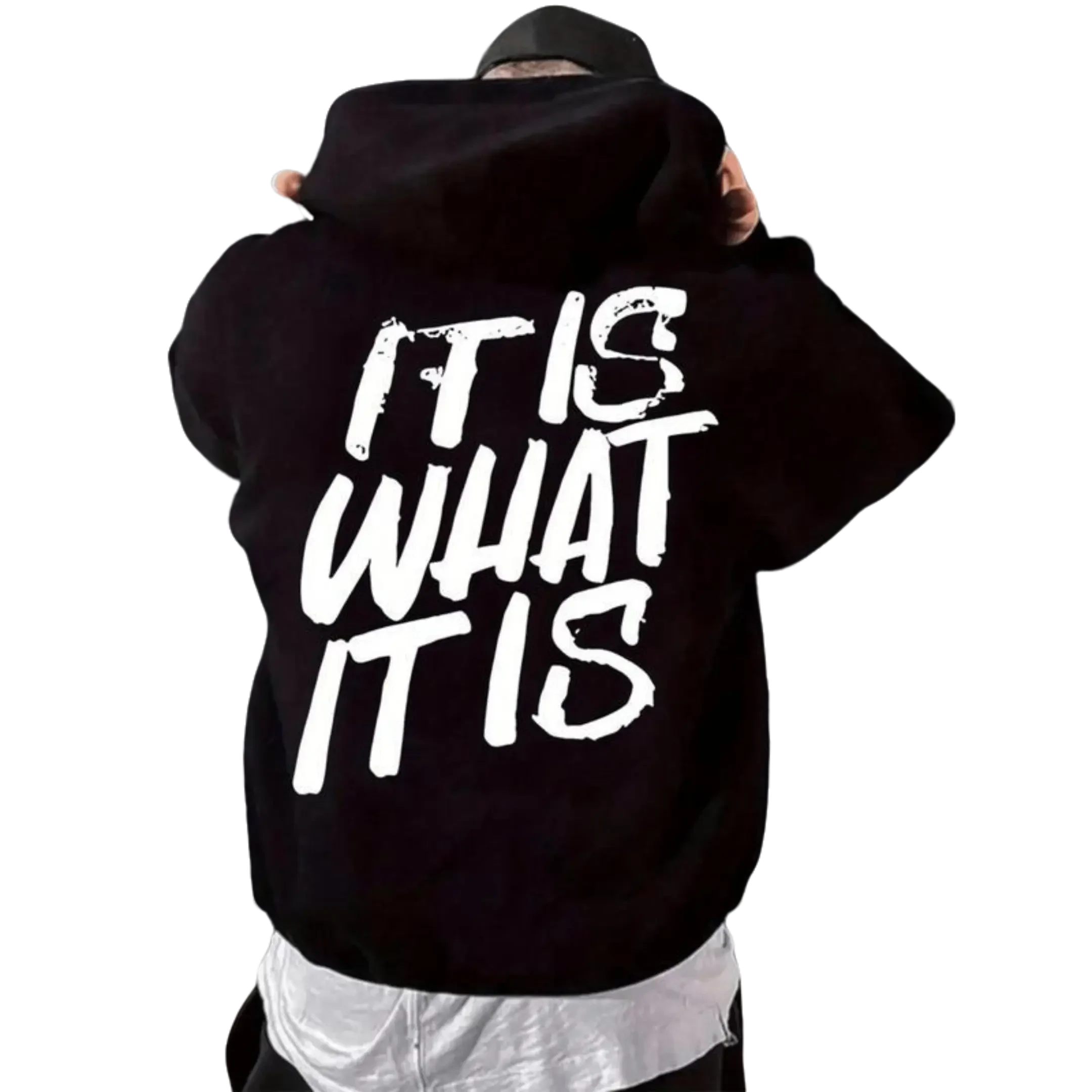 Stylish Mens Graphic Hoodie With Cozy Polyester And Kangaroo Pocket For Casual Comfort In Fall And Winter