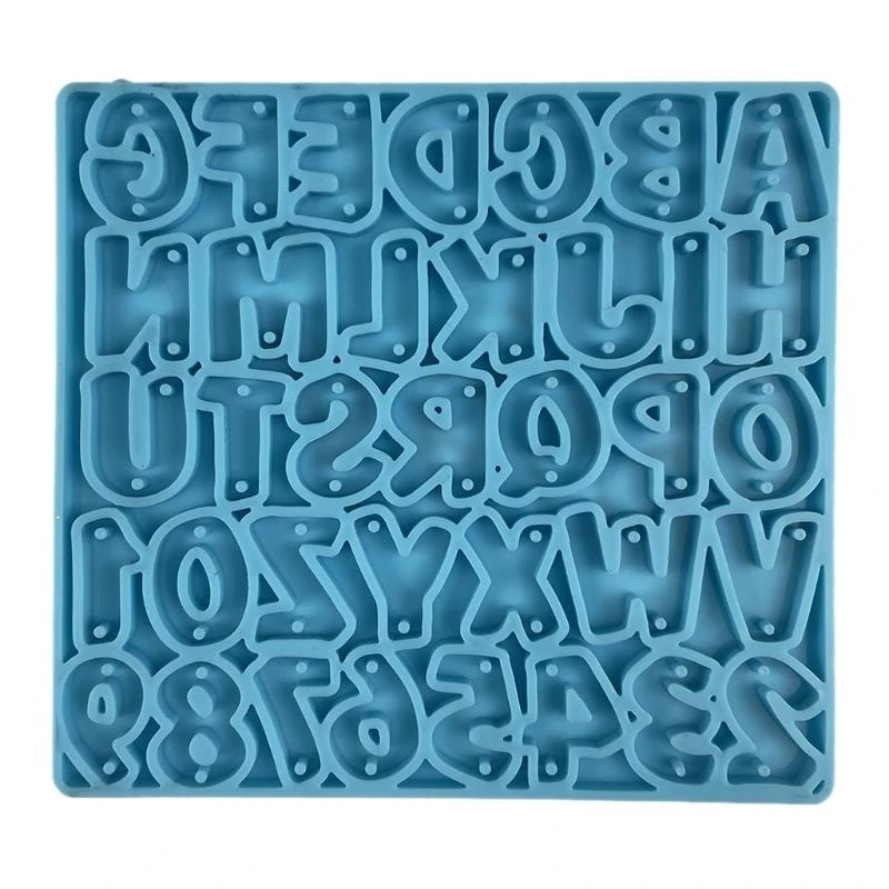 DIY Art Crafts Ear Studs Mould Casting Mold Handmade Letter Number Eardrop Mold