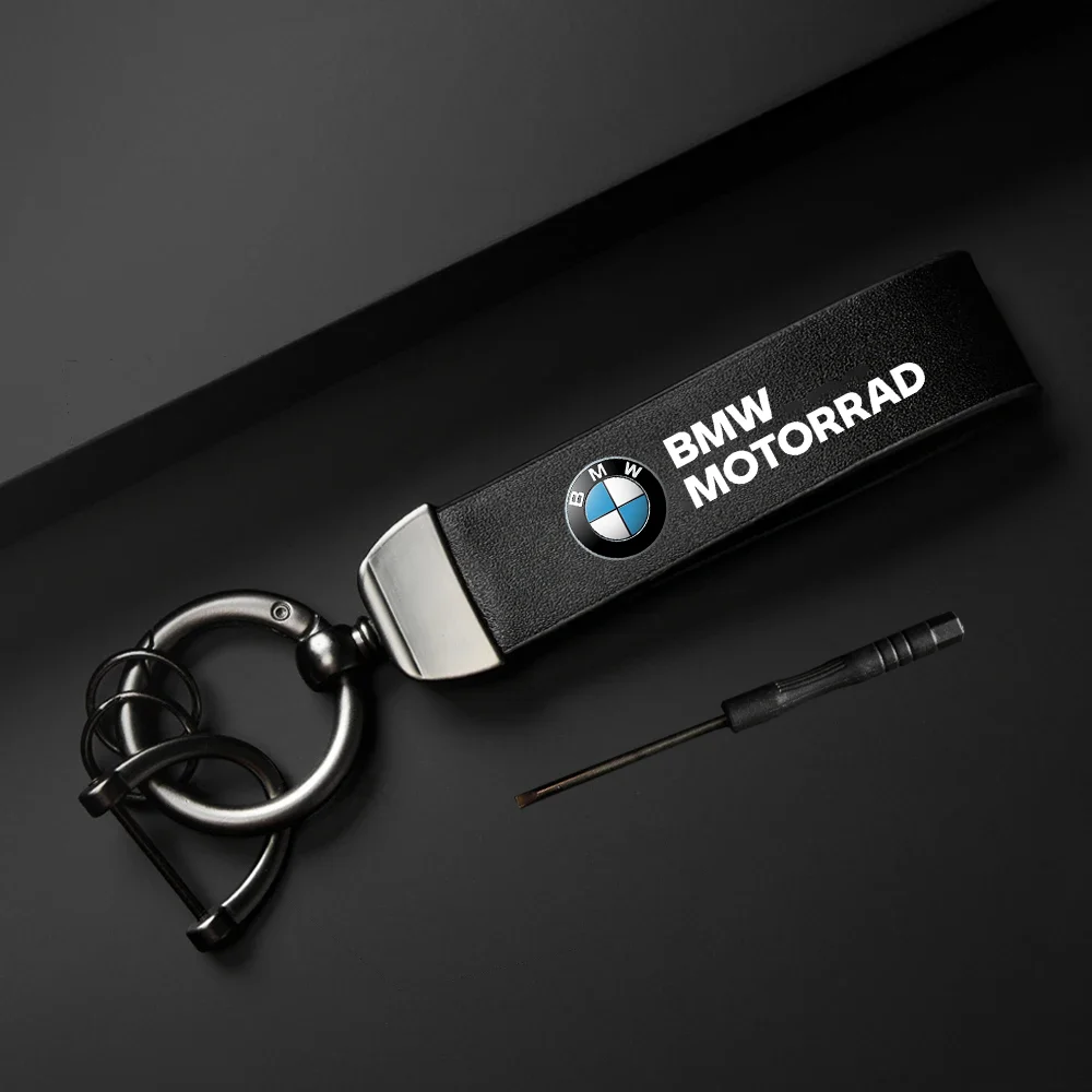 Premium leather metal keychain For BMW R1200GS R1250GS R 1200GS R1250 GS R 1250 GS LC ADV