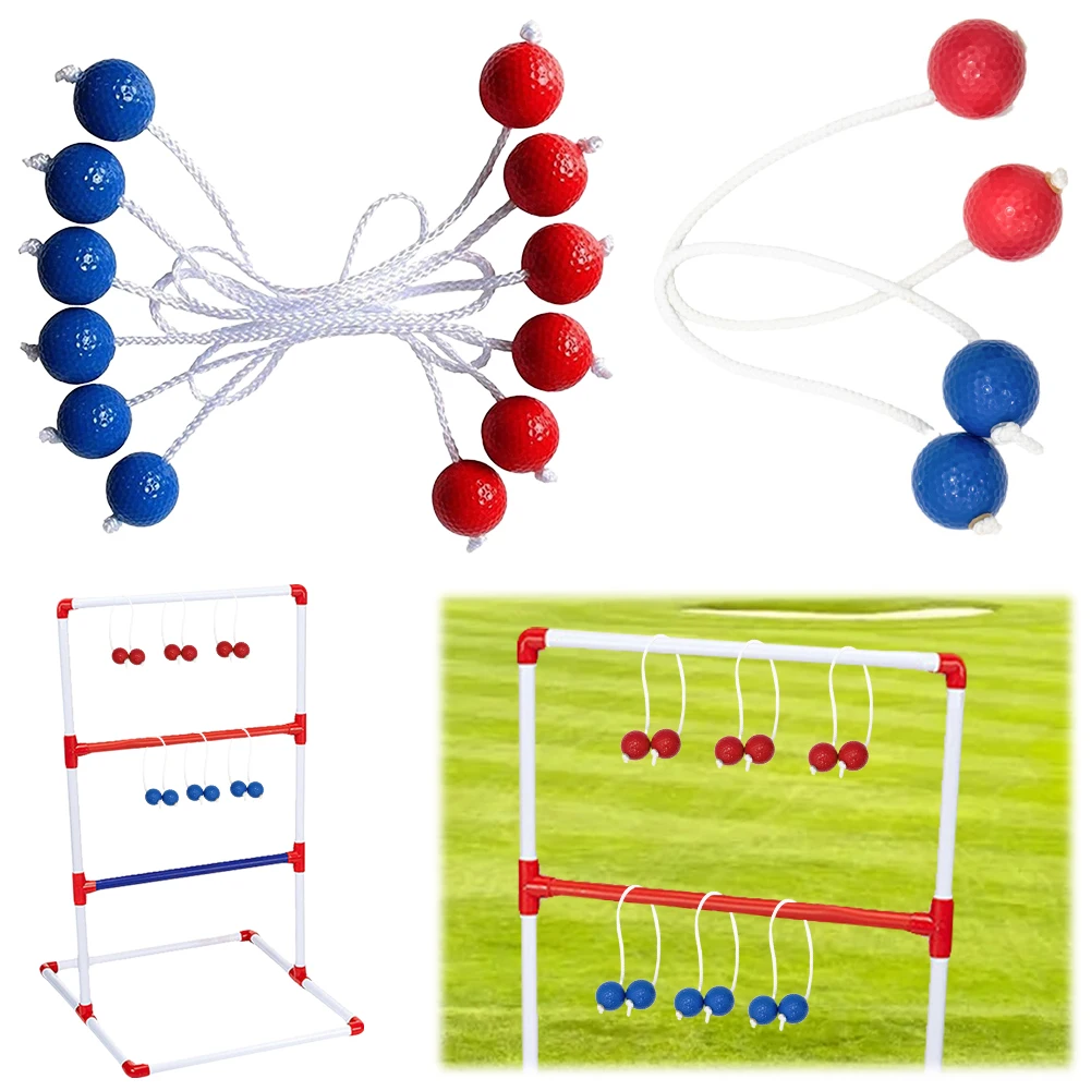 ポータブルボールラダー,ボールラダー,ボロボール,マッチ,庭,芝生,ゴルフゲーム,6パック