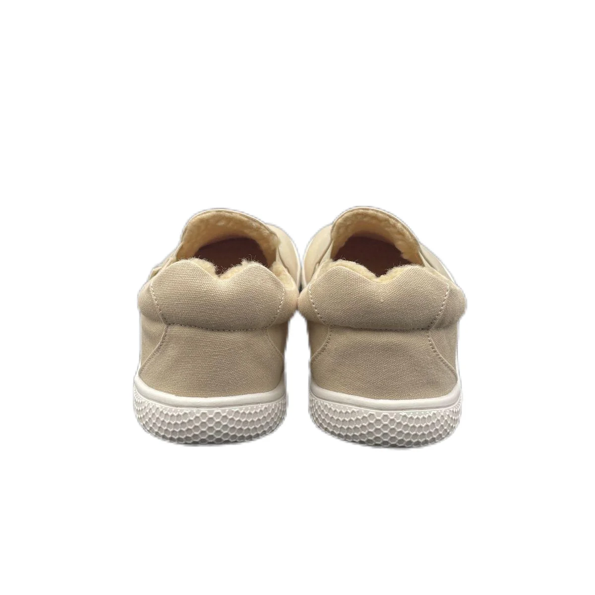 Tipsietoes 2024 Winter Barefoot Canvas for Women with Fur inside New Flat Soft Zero Drop Sole Wider Toe Box Light Weight