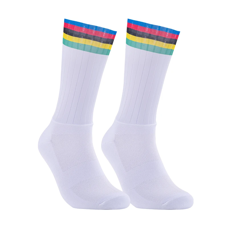 AliExpress NONE New Pro Team Aero compression Cycling Socks Anti Slip Silicone summer Men women Bicycle Sport Running Bike Socks breathable