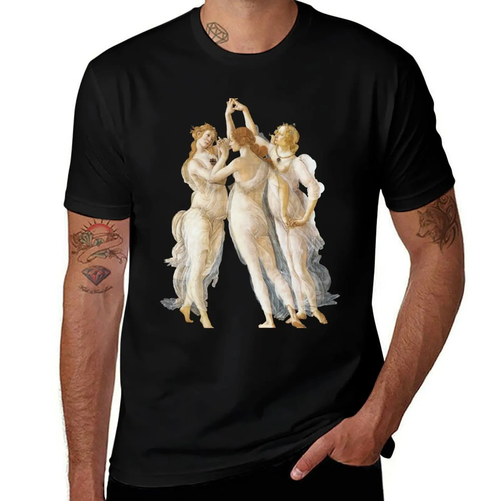 Botticelli - Three Graces T-Shirt man t shirt designer T-Shirt
