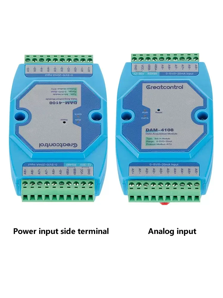 8-Channel 4-20mA To RS485 Multi-Channel Analog Voltage To Modbus Protocol High-Precision Differential Input Acquisition Module