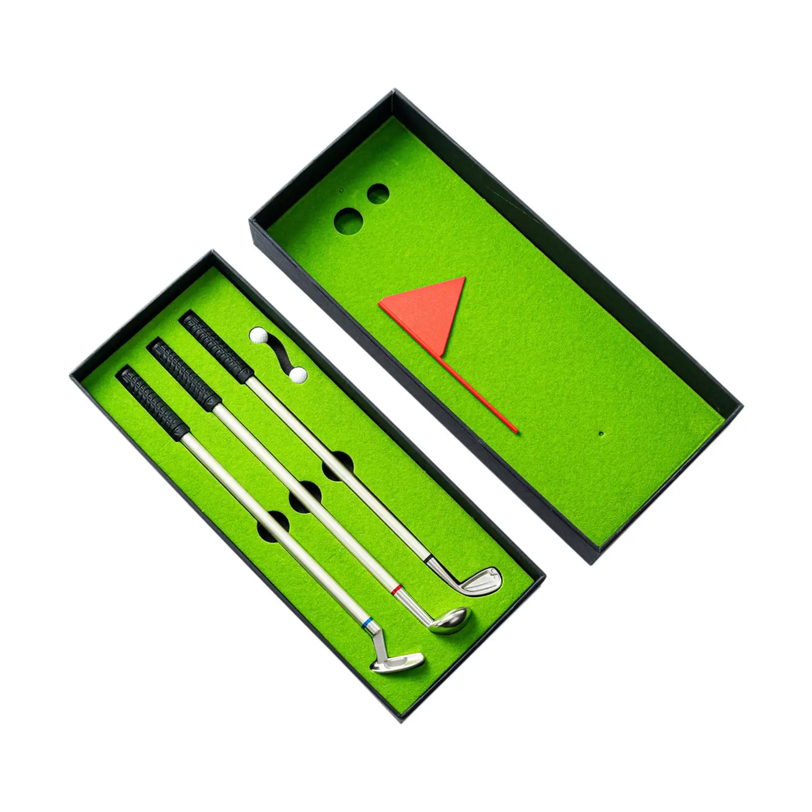 Golf Pen Set Mini Desktop Golf Ball Pen for Men Women Adults Dad Golfer Gift,Golf Club Putter Ballpoint Pen Office Desk Toys
