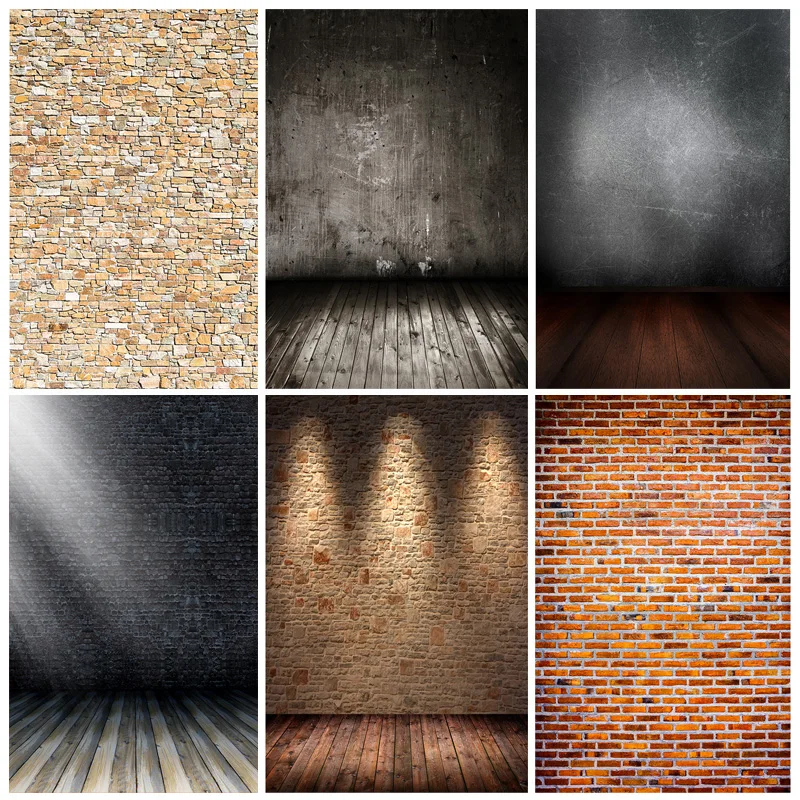 

Photorealistic Fabric Photography Backdrops Props Wooden Floor Brick Wall Baby Portrait Photo Studio Background 21802ZTN-02