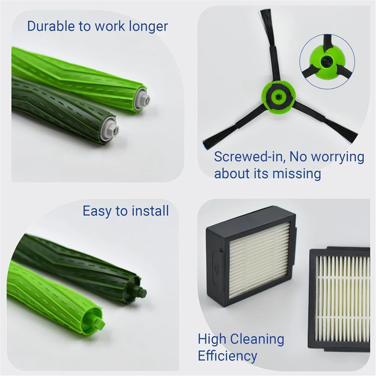 ขาย! สําหรับ IRobot Roomba J Series J5 J5 + J6 J6 + J7 J7 + J8 J8 + J9 J9 + หุ่นยนต์เครื่องดูดฝุ่นแปรงกรองอุปกรณ์เสริม