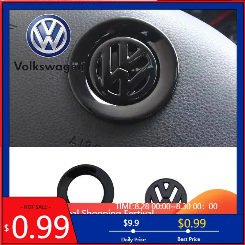 

Наклейки-эмблемы из карбона для руля Volkswagen Polo, Golf 6, Passat, Magotan, Touran, GT (2026)