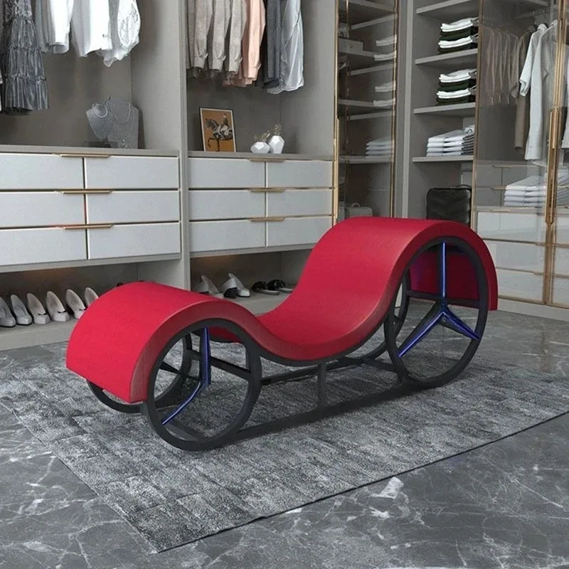 Leisure recliner, multi-functional bedside stool, balcony bedroom single lazy special-shaped sofa