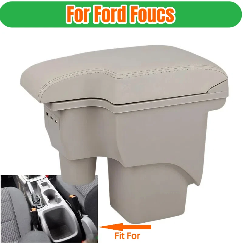 

For Ford Focus 2 Armrest box Assembly Storage Box Center Console Storage Box for Ford Focus mk2 Car Interior accessorie armrest