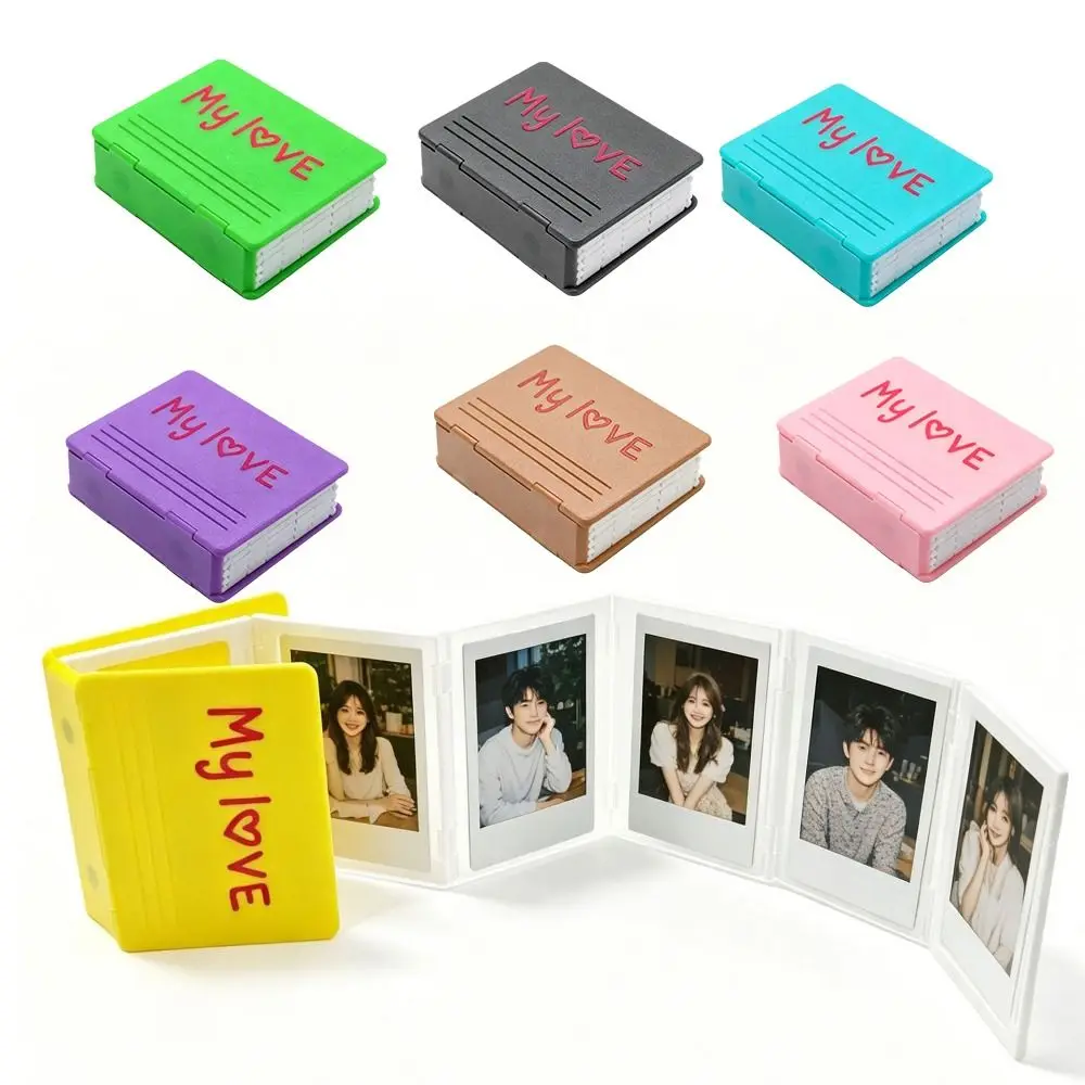 DIY Creative Folding Album Foldable DIY Accordion Photo Album Open Folder Album 2x3 Photocard Holder Open Folder