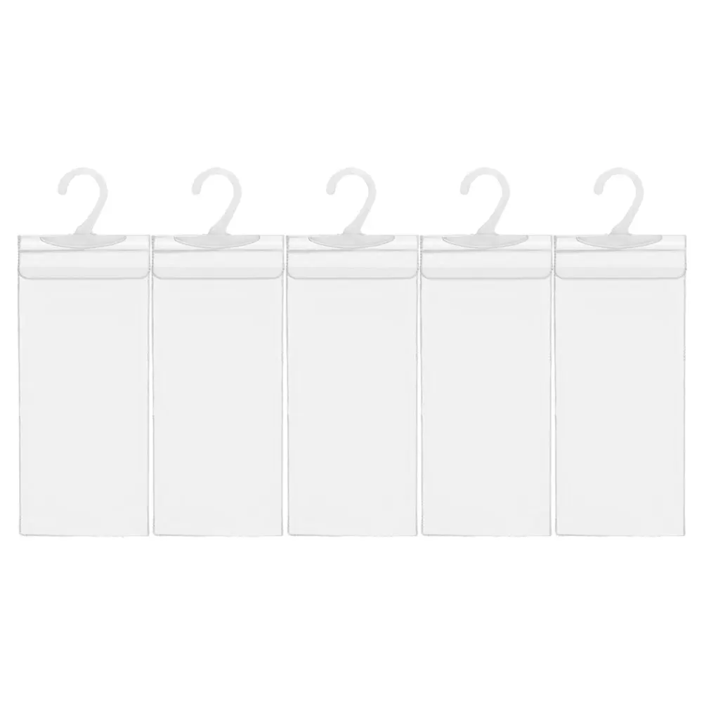 

5pcs Handicap Placard Holder Car Disabled Parking Permit Storage Bag PVC Auto Gadgets Hook Rearview Mirrors Long Use Practical