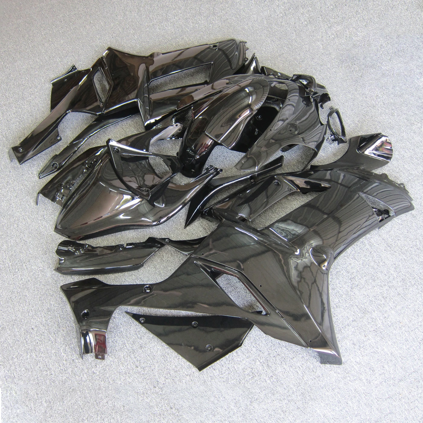 Plastic set Fairing kit for Kawasaki Ninja ZX6R 2007 2008 year molding  ZX 6R 07 08 fairings set  black