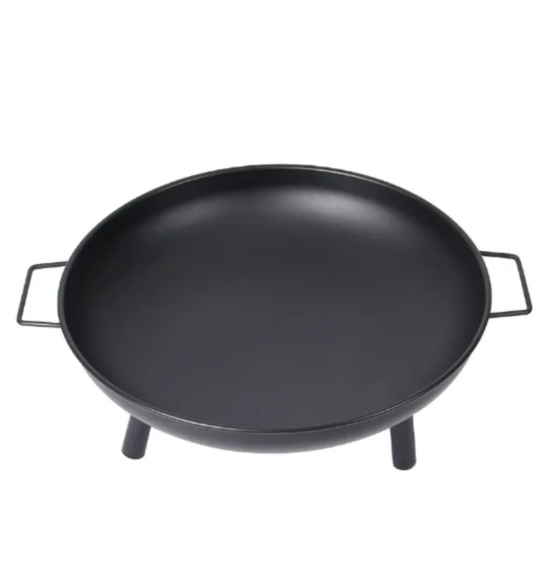 

Чавунная чаша для костра в деревенском стиле, круглый камин с ручками, портативная каминная камера