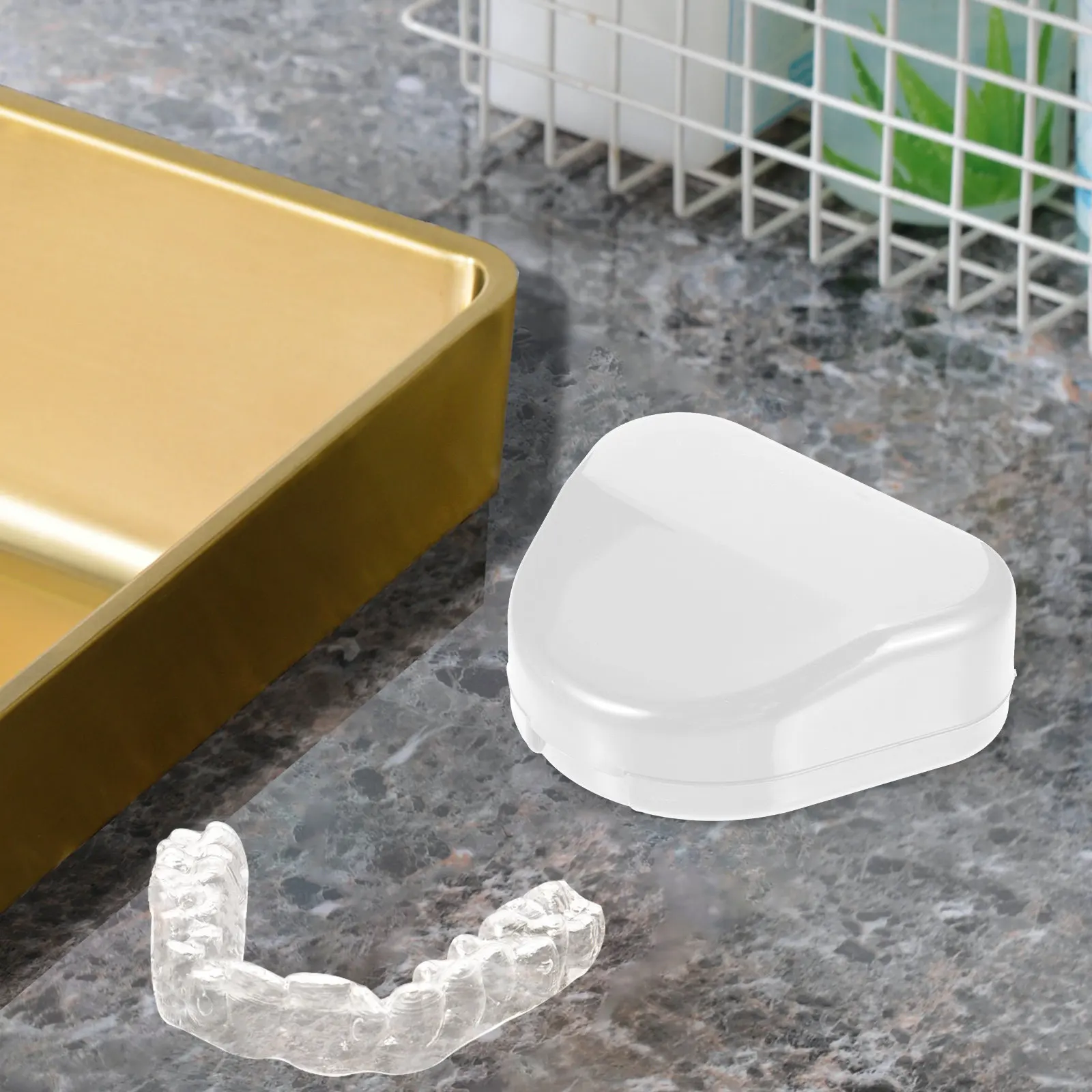 

8pcs Denture Case Portable Travel Denture Container For Retainer Mouthguard Storage Hygienic False Teeth Box Dental Care