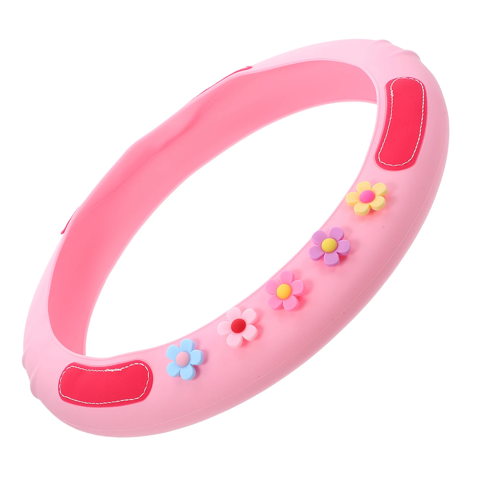 

Silicone Steering Wheel Cover Cars Anti-slip Protector S Pink Silica Gel Cartoon