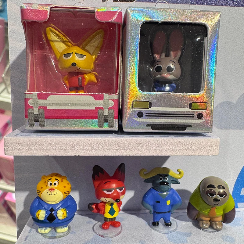 

100% оригинальная аниме-фигурка Zootopia, слепая коробка, супермини, рисовое зерно, Джуди, Ник, флэш-фигурка, модель, коллекционные украшения, подарок для ребенка