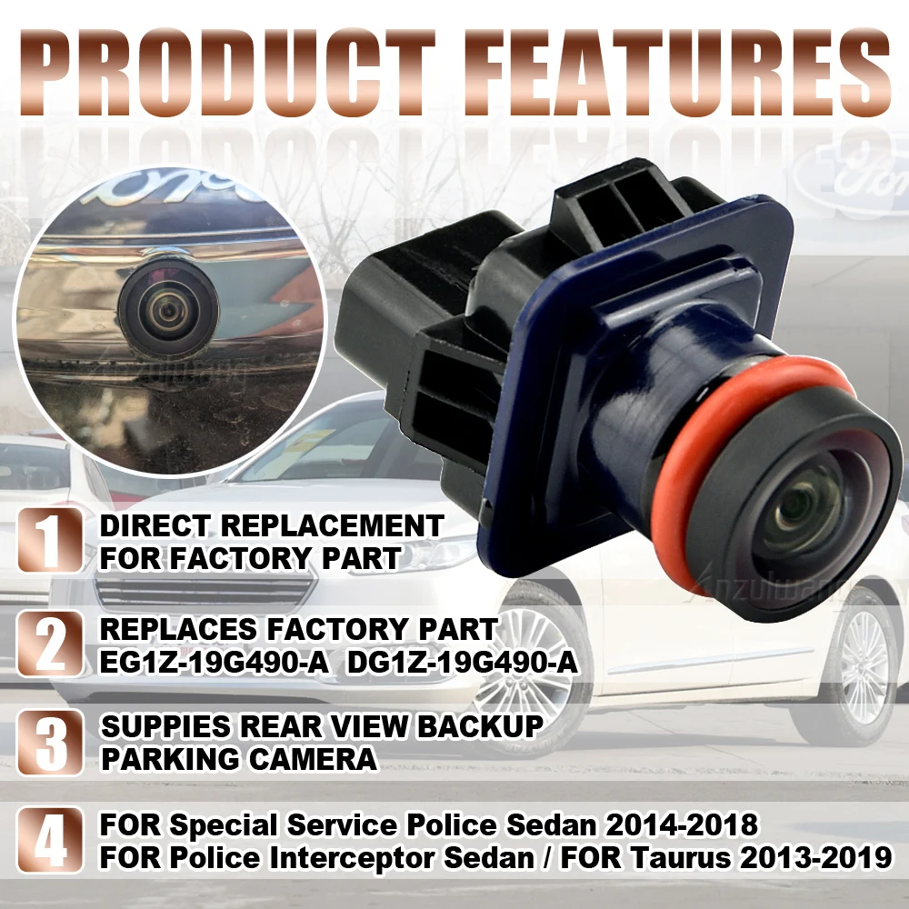 New Rear View Backup Assist Parking Camera For Ford Taurus 2013-2019 Police EG1Z-19G490-A EG1Z19G490A