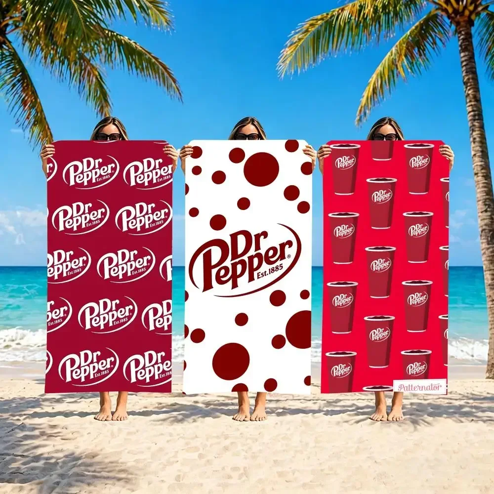 Brand Dr Pepper Towel Towel Soft Pool Gift For Travel Gym Shower Camping Quick Dry Sports Large Beach Towels