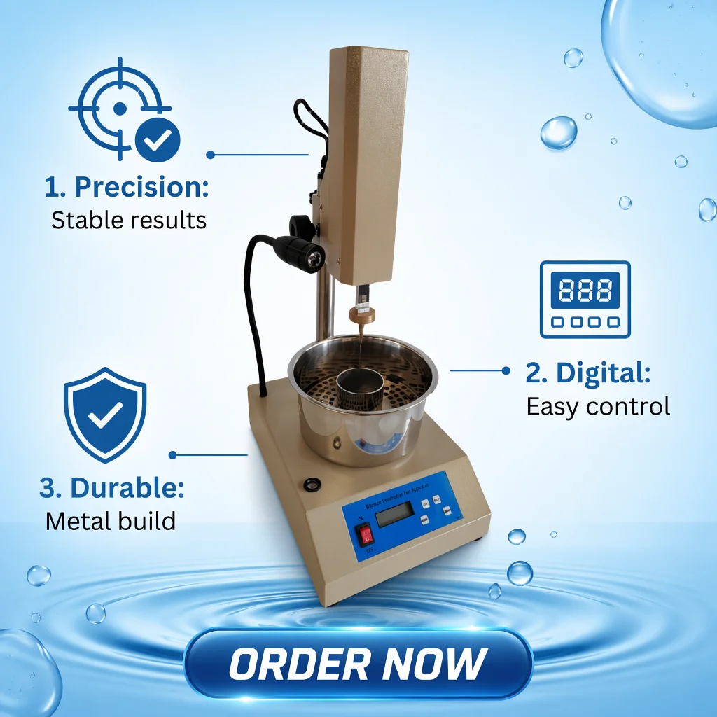 High Selling Automatic Digital Display Bitumen Penetration test Apparatus for Asphalt
