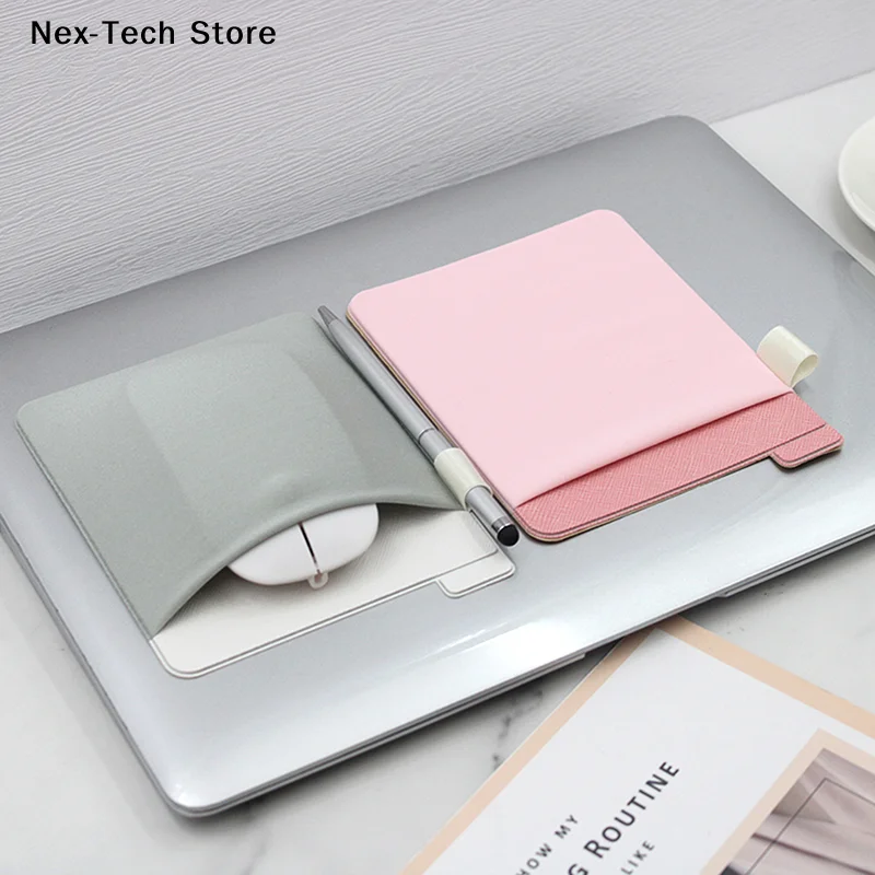 [NT]Laptop Back Mouse Sleeve Digital Hard Drive Carrying Case External Adhesive Storage Cover Bag Pocket Sticker Wallet Pouch
