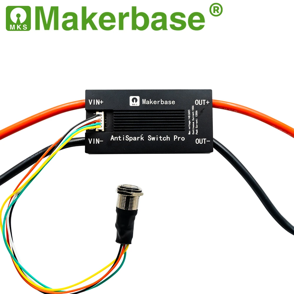 

MKS AntiSpark Switch Pro Aluminum Base Anti-Spark Switch High Voltage and High Current Compatible with VESC