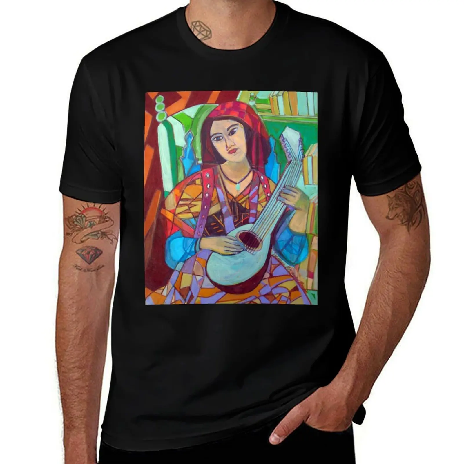 Mandolin: Eight Strings T-Shirt Big Size Loose Fit Tee Shirt T-Shirt