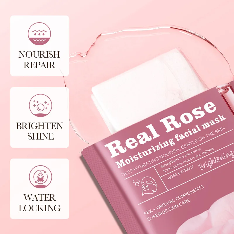 10 упаковок масок для лица с цветочными фруктами на 2025 год — увлажняющая и осветляющая формула растительного экстракта