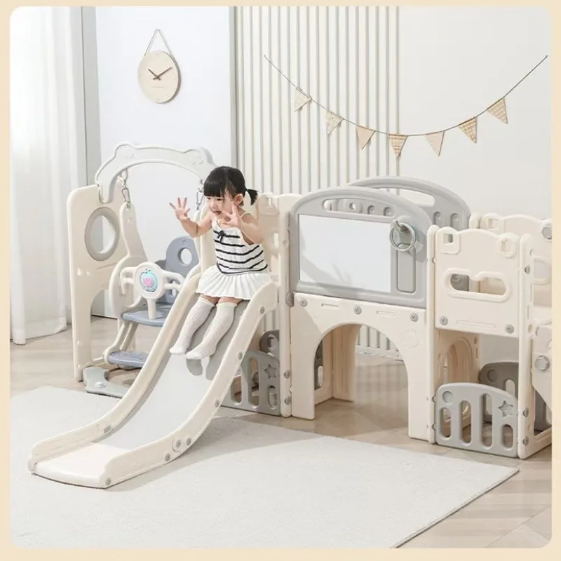 Indoor Kids Slide Swing Climber Combination Toy Ages 1-7 Birthday Gift Slide for Children Indoor and Household Children's Slide