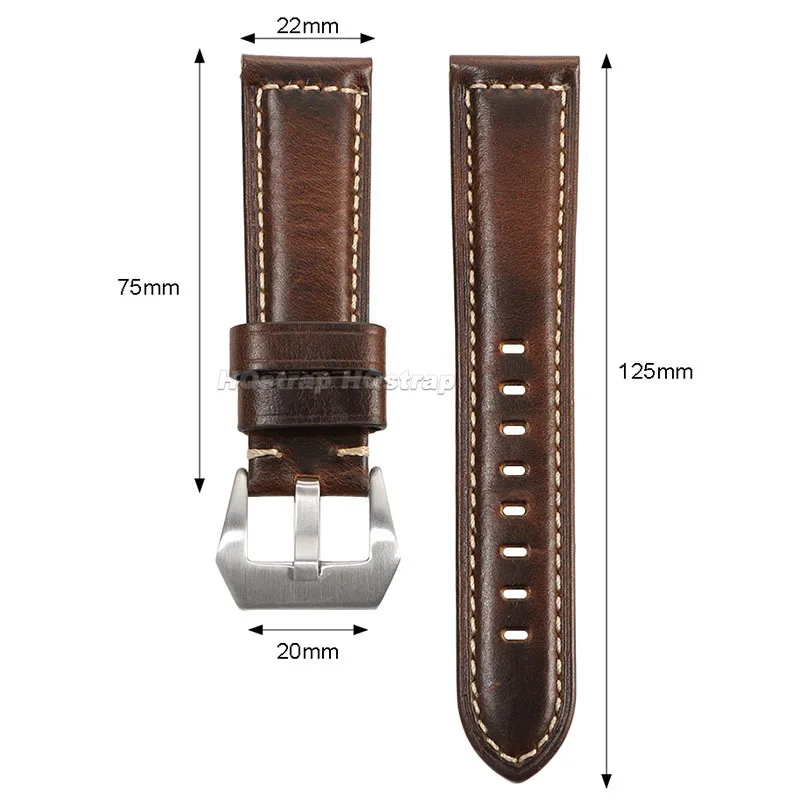 20 مللي متر 22 مللي متر 24 مللي متر 26 مللي متر الجلود حزام (استيك) ساعة ل Seiko خمر جلد البقر حزام لينة الرياضة مريحة سوار استبدال معصمه