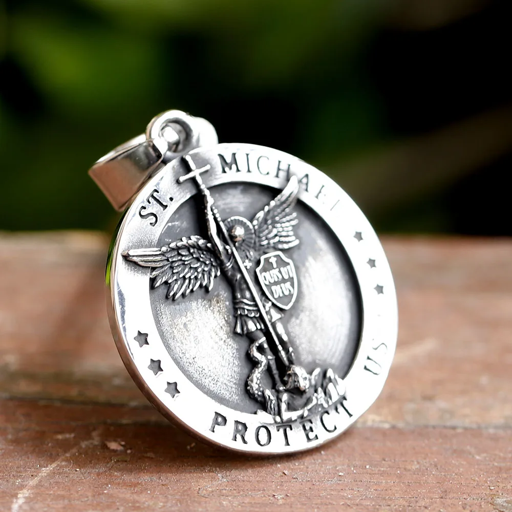 2024 NEW 316L Stainless Steel Men's Necklace mermaid anchor Pendant Necklace Vintage Accessories Fashion Party Gift view 4