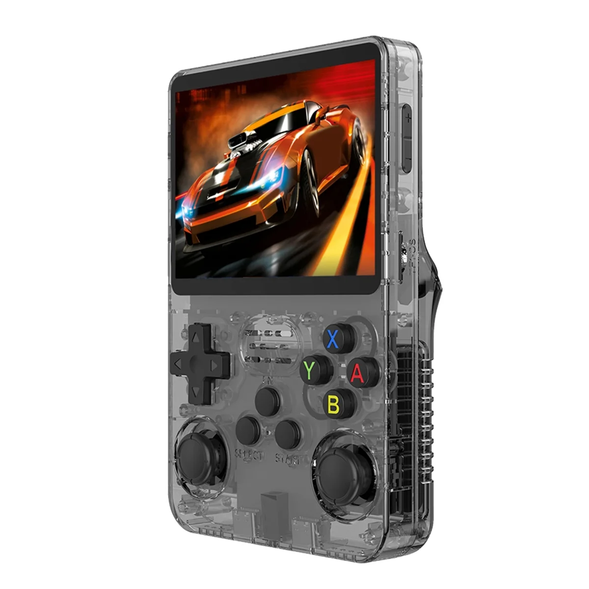 

R36S Retro Handheld Video Game Console Linux System 3.5 Inch IPS Screen Portable Pocket Video Player 128GB Games-Black