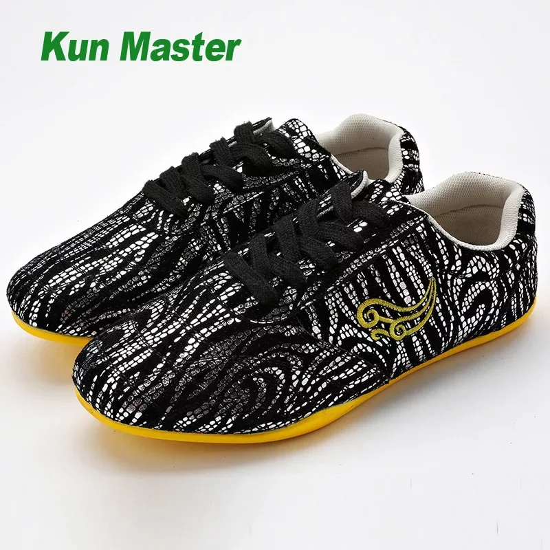 2023 Genuine Leather Kung fu Tai Chi Shoes Taekwondo Sneakers Martial Art Shoes Cowhide Leather Unisex Free Flexible Men Women