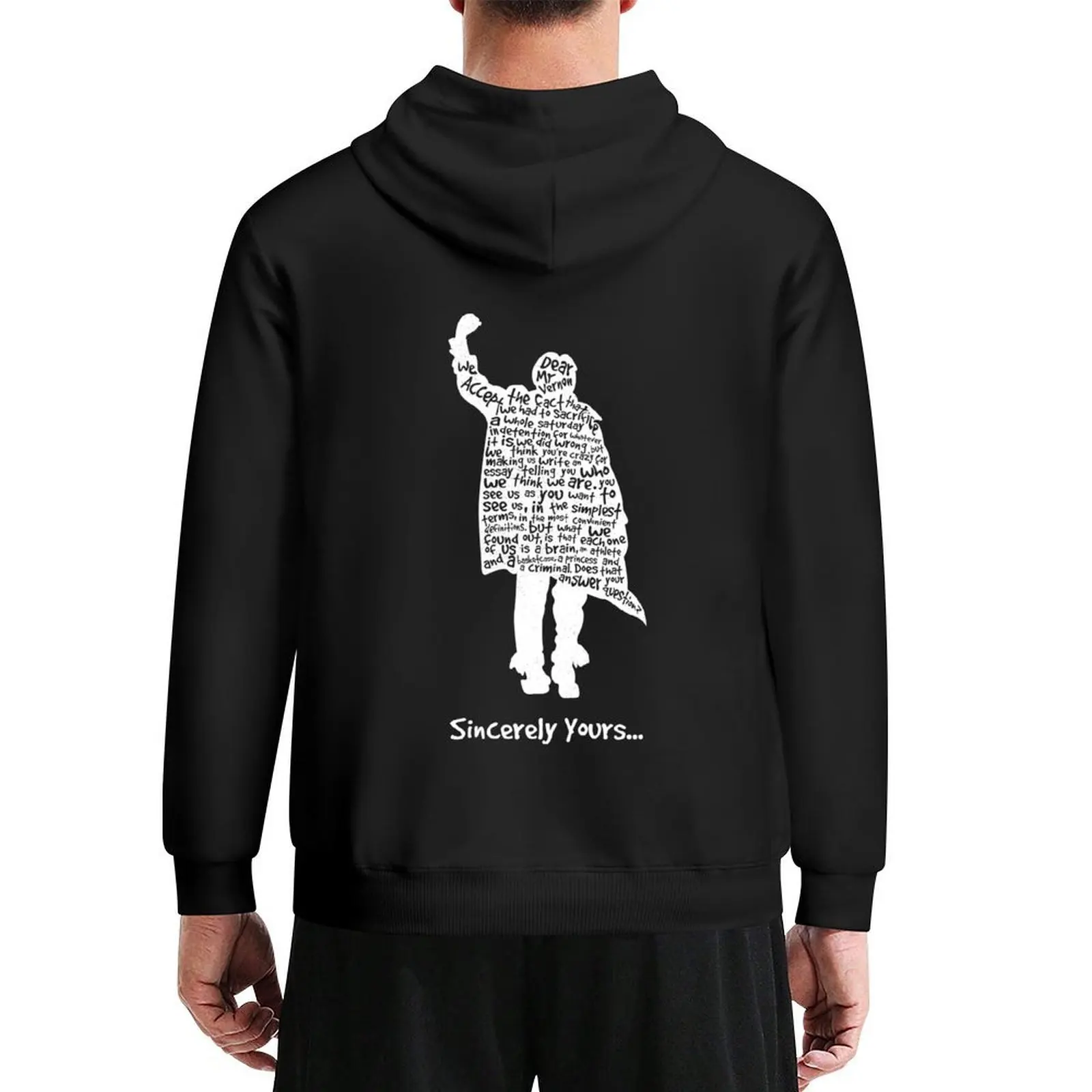 

The Breakfast Club - Sincerely Yours - White Hoodie men clothes autumn fashion men men's sweat-shirt hoodie graphic