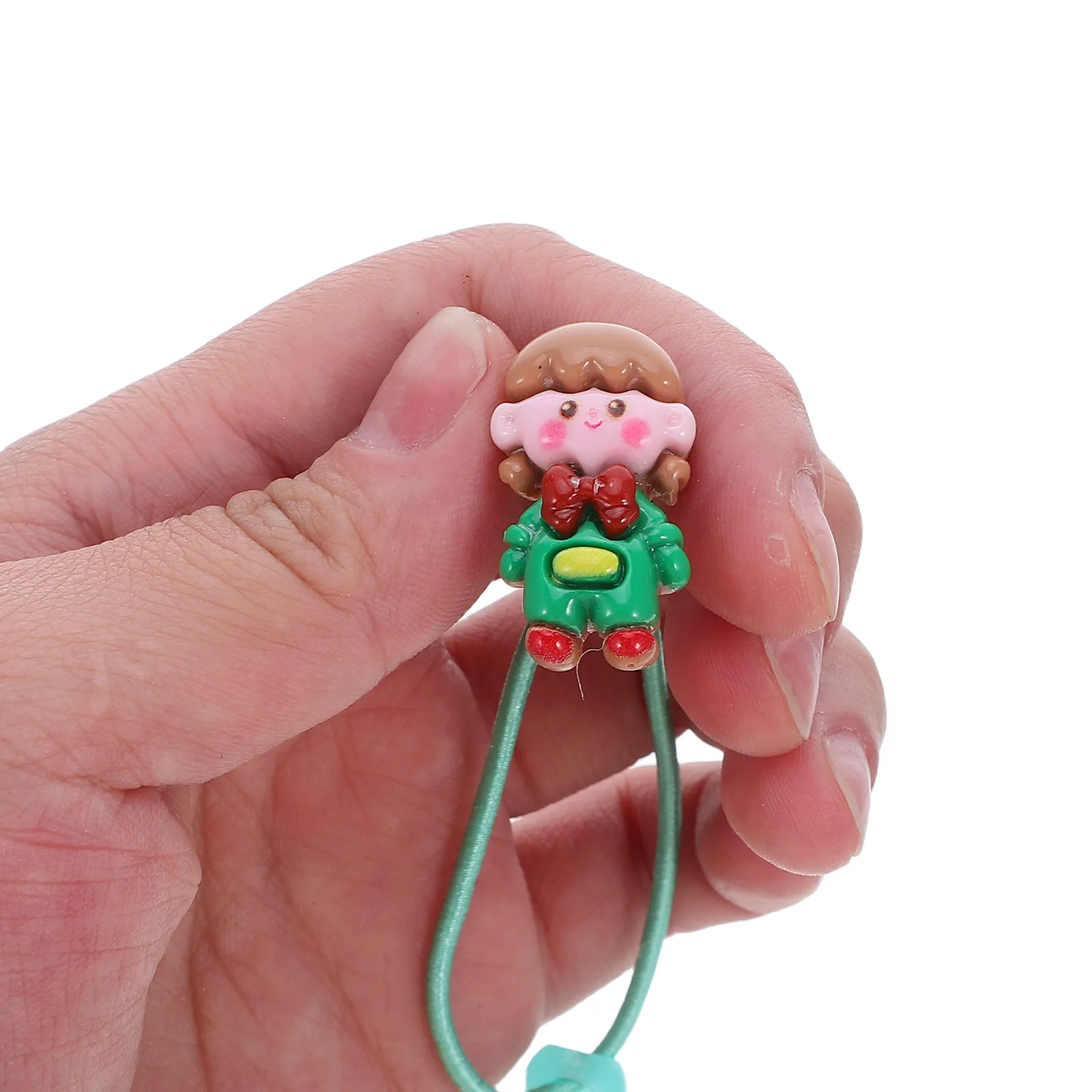 30Pcs Christmas Hair Ties for Little Girls Elastic Hair Bands Rope Festive Santa Snowman Design Gentle No Damage Comfortable