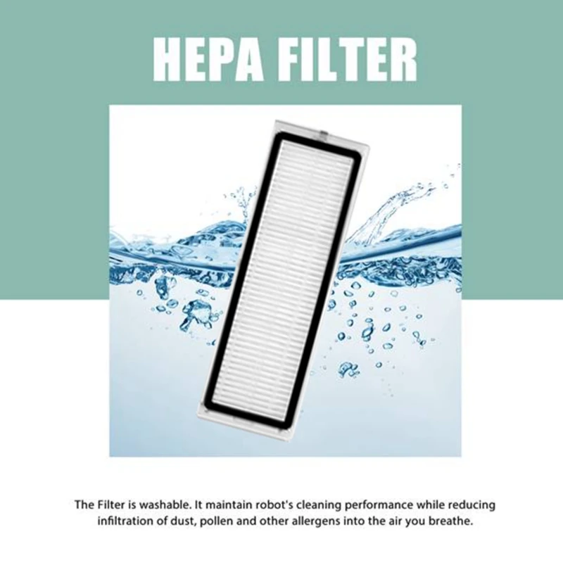 Piezas de repuesto para Robot aspirador Dreame Bot L10 Prime / L10s Pro / L10 Pro, 18 piezas, cepillo lateral principal, filtro Hepa, mopa